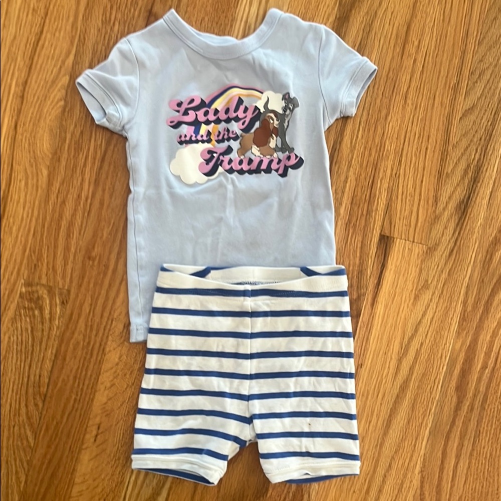 Gap kids Lady and the Tramp Disney organic pajamas